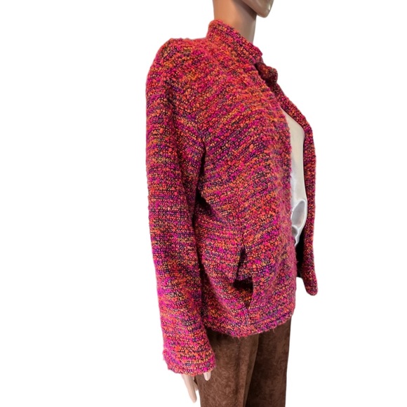 Chico’s Design Knobby-Knit Open-Front Jacket | M/8 - Picture 13 of 16